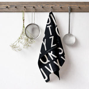 Prix de gros, nouvelle arrivée, serviettes de cuisine imprimées avec l'alphabet, pour le nettoyage de la cuisine, fournies par un fournisseur indien - Product Image 1