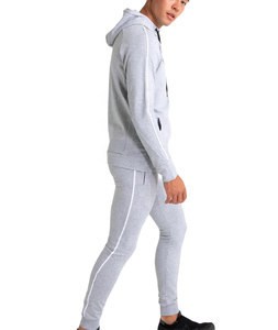 Vêtements de sport personnalisés OEM pour hommes Survêtement en molleton de coton épais Survêtement écologique et respirant à fermeture éclair Ensembles de jogging d'hiver - Product Image 4