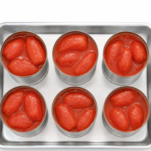 Fabricant vietnamien, prix de gros, tomates Roma de qualité supérieure en conserve de 20 oz dans du jus de tomate - Product Image 4