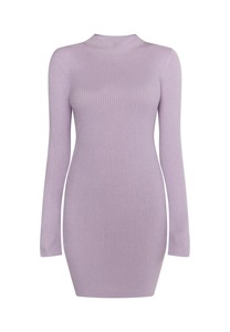 ผู้ผลิตชุดเดรสทรงเข้ารูปแขนยาวผ้าริบเนื้อผ้ายืดคุณภาพสูง ขายส่ง - Product Image 3