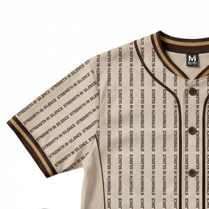 Camiseta de béisbol profesional sublimada, ropa deportiva personalizada para equipos, moda urbana, MALUZA INDUSTRIES, ropa deportiva premium. - Product Image 2