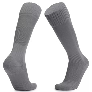 <b>Red</b> <b>Knee</b> <b>High</b> Basketball <b>Socks</b> Breathable Knitted Solid Color for Adults - Product Image 3