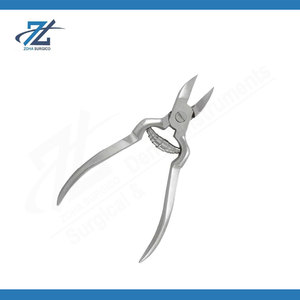 Wide Jaw Stainless Steel Ingrown Toenail Cutter Professional <b>Cuticle</b> Nipper Pusher Curved Manicure Pedicure <b>Tool</b> Made Pakistan - Product Image 2