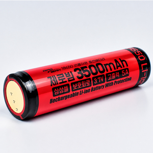 Batterie Li-ion protégée ZEROBEAM Samsung 35E 18650 3500mAh 7A à décharge élevée 3.7V, cellule rechargeable pour lampes de poche - Product Image 1