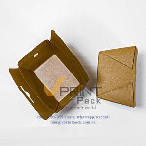 กล่องใส่กระดาษแบบย่อยสลายได้นำออกได้สำหรับบริษัทเวียดนามกล่องลวดที่มีหูหิ้วป้องกันการรั่วซึมสามารถวางซ้อนกันได้-มีลายนูนให้เลือก - Product Image 6