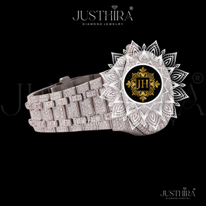 Reloj de Lujo para Mujer, Elegante, de Acero Inoxidable, con Diamantes de Moissanita y Cuarzo, Decoración de Cristal, Diseño Delgado, Resistente al Agua - Product Image 2