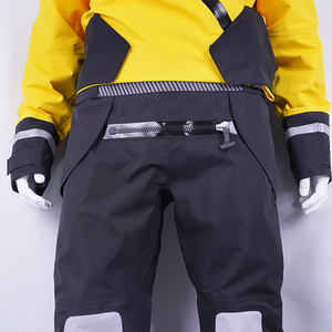 Yellow <b>Black</b> <b>Work</b> Suit With Reflective Stripes Full Body Protection Waterproof Uniform - Product Image 6