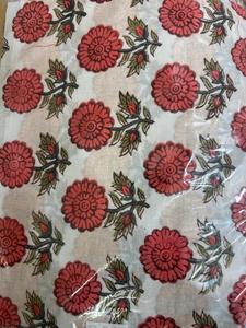 Tissu JaipurblockprintArt jaune imprimé à la main au bloc, 100% coton, écologique, lavable, doux, motif indien traditionnel, 1 mètre (39x42) - Product Image 2