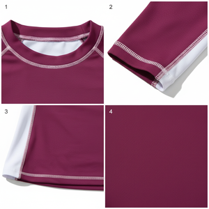 Haut de compression personnalisé pour femme à manches longues, protection solaire UPF50, en Spandex et Nylon, séchage rapide - Product Image 5