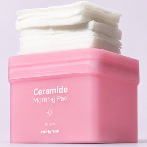 แผ่นโทนเนอร์สำหรับผิวหน้า Reply Me Ceramide Morning Pad 70 แผ่น โทนเนอร์/แผ่นดูดซับรูขุมขน aveya collagen โทนเนอร์แพด โทนเนอร์บำรุงผิว แผ่นโทนเนอร์คอตตอน - Product Image 4