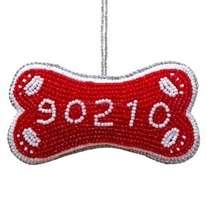 Ornement suspendu vintage en acier inoxydable perlé, tendance chrétienne, fait main, avec broderie de caméra et décor de film à paillettes, style Studio Vibe - Product Image 4