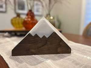 Moderno Porta Servilletas de Madera Hecho a Mano, Organizador de Pañuelos para Mesa de Comedor, Encimera de Cocina, Cafetería, Restaurante y Oficina - Product Image 3