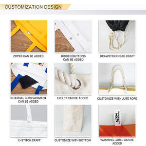 Bolsa de Mano de Lona de Algodón con Asas Largas, Diseño Personalizado, Reutilizable, Orgánica, Lisa, de Alta Calidad, al por Mayor - Product Image 5