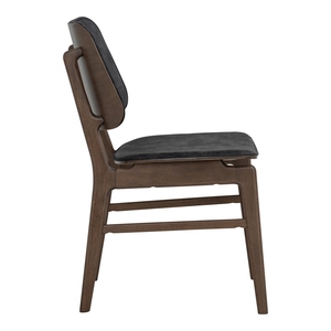 Mid Century Modern Dining <b>Chair</b> Solid Wood Frame Armless with <b>Padded</b> Seat for Home Apartment Villa and Restaurant - Product Image 5
