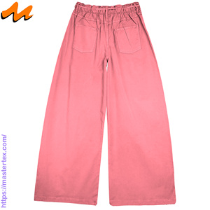 กางเกงขายาวทรงปล่อยสำหรับผู้หญิง ยี่ห้อ MASTER TEXTILE ผลิตจากวัสดุรักษ์โลก ซักได้ ระบายอากาศดี มีเชือกผูกเอวยางยืดในตัว เหมาะสำหรับงานปาร์ตี้ - Product Image 2