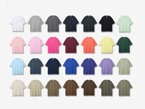 Camisetas Oversize para Hombre, Tendencia Actual, Corte Cómodo, 100% Algodón Jersey, Diseño Liso, Manga Corta, Ecológicas, Transpirables e Informales - Product Image 5