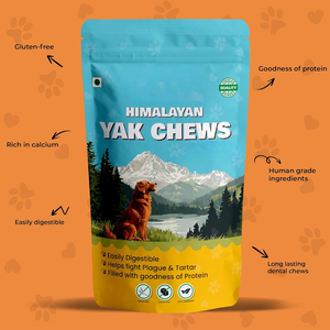 Friandises à mâcher 100 % naturelles au lait de yak de l'Himalaya pour chiens – Soin dentaire, longue durée, riches en protéines, saines, sans céréales - Product Image 3