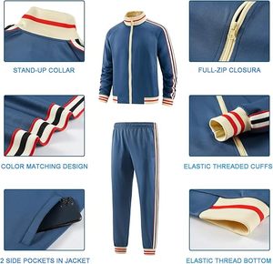 Hemistyles - Conjuntos Deportivos de Invierno para Hombre, Casuales, Holgados, Transpirables, Ecológicos, Tallas Grandes, Estampados, 100% Poliéster - Product Image 5