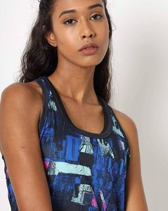 เสื้อกล้ามซับลิเมชั่น ผ้าโพลีเอสเตอร์/คอตตอน รับสั่งทำ เสื้อออกกำลังกาย เสื้อชายหาด แขนกุด ระบายอากาศ แห้งเร็ว สไตล์ฮิปฮอป - Product Image 3