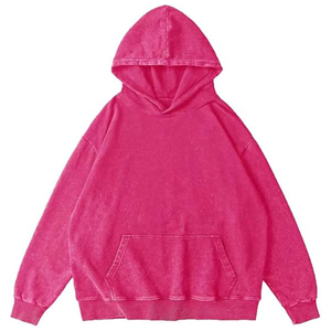 Sweat-shirt à capuche en coton pour personnalisation de marque, pull oversize premium brodé pour femme, style streetwear - Product Image 2
