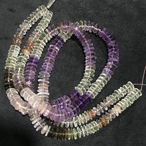 Cuentas de Piedra Rondelle Sueltas Semipreciosas 100% Naturales con Certificación IGI, 8-9mm, Grado AAA, Multicolor, Gemas Vivaaz con Efecto Fuego para Joyería - Product Image 6