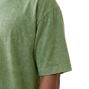 Camiseta Ligera Oversize Estampada para Hombre con Lavado Ácido, Logotipo Personalizado, Ajuste Casual y Regular, Tejido 100% Algodón, Camiseta con Lavado Ácido - Product Image 4