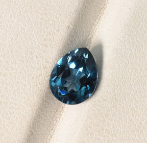 แลบลอนดอนบลูโทแพซแซฟไฟร์ลูกแพร์5X3มม. ถึง9X6มม. ปรับเทียบอัญมณีบุษราคัมสีน้ำเงินแบบหลวมสำหรับการทำเครื่องประดับ - Product Image 3