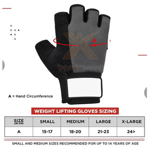 Gants de fitness en cuir robustes avec logo personnalisé, respirants, antidérapants, sangle de poignet réglable, unisexe - Product Image 5