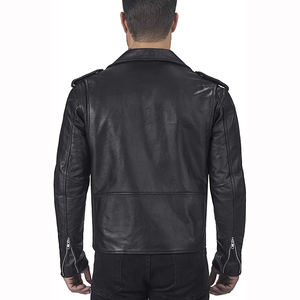 เสื้อแจ็คเก็ตมอเตอร์ไซค์หนังกันน้ำกันลมสำหรับผู้ชาย ผ้า 360 กรัม ใส่ได้ทุกฤดู สวมใส่สบาย ปลอดภัยในการขับขี่ - Product Image 2