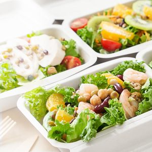 Biodegradable Bagasse Eco-Friendly Reusable Microwavable Recyclable Disposable Takeaway Lunch Box Lid BPA Free Food <b>Container</b> - Product Image 1