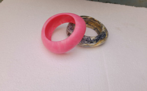 Premium Quality Wholesale Chunky Colored Resin Trendy Bangles for Women | Perfect Women's Jewlery for Party, Wedding - Product Image 4