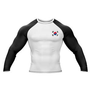 Men's <b>Long</b> <b>Sleeve</b> Rash Guard Compression Shirt Breathable Quick-Dry UPF50+ Anti-Bacterial for BJJ MMA Grappling No Gi - Product Image 1