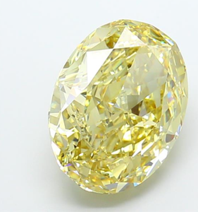 Diamante Cultivado en Laboratorio con Certificación IGI, Corte Ovalado de 14.01 CT, Color Amarillo Intenso Fantasía, Claridad VS1, CVD LG 627483872, ROYAL GEMS para Joyería - Product Image 2