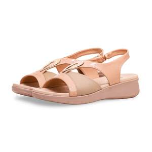 Sandalia formal de tacón beige PU0227 - Product Image 3