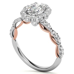 Moissanite Engagement <b>Ring</b> 925 Sterling <b>Silver</b> White Gold Plated <b>Solitaire</b> Wedding <b>Ring</b> Promise <b>Ring</b> Anniversary Gift for Women - Product Image 3