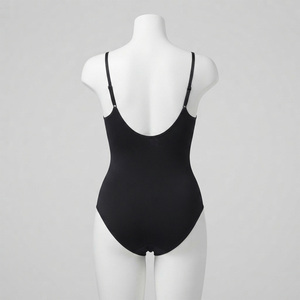 REDDITO Body gainant sans couture pour femme, maintien moyen, en jersey tricoté, Spandex et Coton, antibactérien, respirant, écologique - Product Image 3