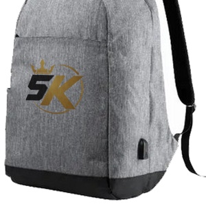 Sac à dos à roulettes noir en polyester 30-40L avec fermeture éclair, sac de voyage unisexe décontracté et durable, sac de sport à main - Product Image 4