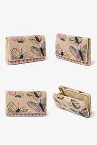 Handmade Classic Square Beaded Clutch Bag for Women Butterfly Design Luxury Bead Embroidery-Trendy Ladies Wedding Party Clutch - Product Image 4