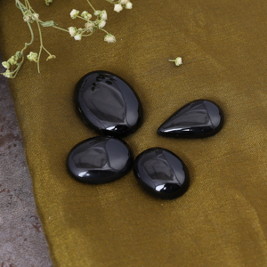 Cabujón de Ónix Negro Natural Premium, Piedra Preciosa Negra de Otra Forma, Piedras de Energía Negativa Sueltas, Potente Protección, Joyería - Product Image 3