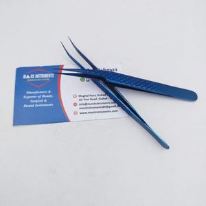 Pince à cils au plasma bleu Pince à épiler pointue durable de haute précision et d'isolation - Product Image 3