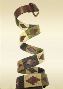 Cinturón de polo de lujo hecho con cuero de alta calidad con acabado premium, cinturón de polo de cuero genuino hecho a mano. - Product Image 3
