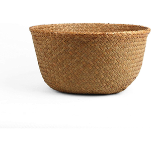 Jute Rope <b>Laundry</b> Hamper <b>Basket</b>, Large Woven Blanket Storage <b>Basket</b> with Handles, Nursery Toy Organizer for Home Bedroom - Product Image 2