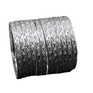 Bracelets plaqués argent en gros, bracelets de mode, bracelets en argent personnalisés, bracelets traditionnels plaqués argent, bracelets en argent en laiton - Product Image 1