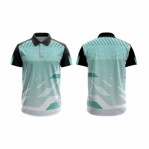 Camiseta de Fútbol a Rayas Verde Menta para Hombre, Manga Corta, Corte Regular, Absorbe la Humedad, Ropa Deportiva para Todas las Temporadas - Product Image 5