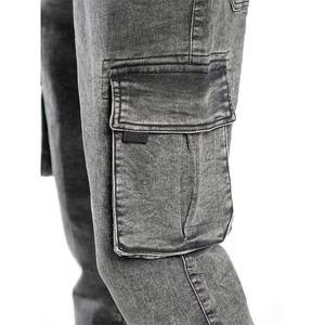 Nuevos Jeans de Mezclilla Ajustados y Rectos de Diseño Personalizado para Hombre, Ligeros, Sólidos, Bordados, Ecológicos, Transpirables y de Secado Rápido para Invierno y Verano - Product Image 3