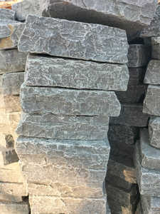 Kualitas Tinggi Tandur Abu-abu Batu Kapur <span class=keywords><strong>Tumbled</strong></span> Cobble Batu <span class=keywords><strong>Pavers</strong></span> 14X20X5/7 Cm Luar Ruangan Taman Jalur Jalan Setapak Batu Paving Patio