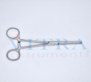 คีมคีบกระดาษทิชชูโคเชอร์แบบตรง 18 ซม. – สแตนเลสเกรดทางการแพทย์ - Product Image 1