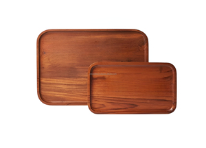 Plateaux rectangulaires en bois pour fête, apéritif, plateau de service aux fruits, grande planche à fromage en bois d'acacia, assiettes à collation sûres pour les aliments. - Product Image 3