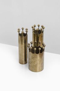 Modern <b>Bronze</b> Tabletop <b>Vase</b> Handmade Textured Metal Decorative Flower Pot for Home Interior Design - Product Image 4