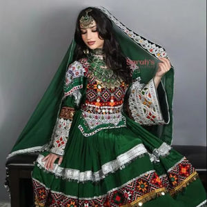 Nuevo Vestido Zerdze 2026, Vestido Maxi Afgano Madgul para Mujer, Vestido Guldoze Floral Kuchi, Mangas Largas, Elegante para Fiestas, Talla XL - Product Image 1